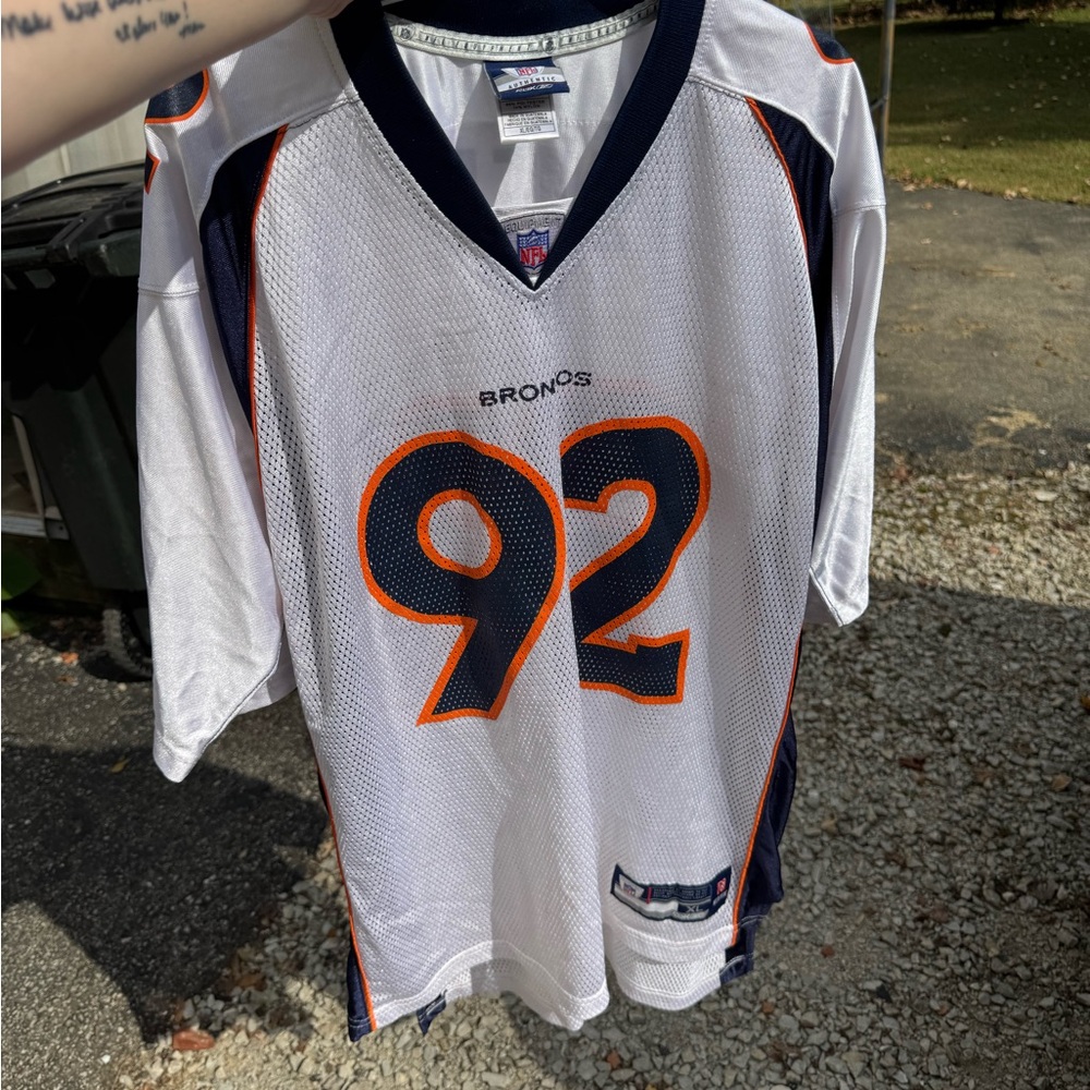 NFL Authentic Reebok Denver Broncos #92 Elvis Dumervil